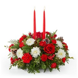 Holiday Soiree Centerpiece from Clifford's where roses are our specialty